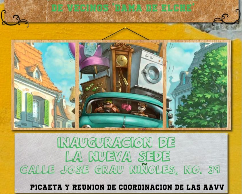 Inauguración nueva sede de la Federación de Asociaciones de Vecinos de Elche