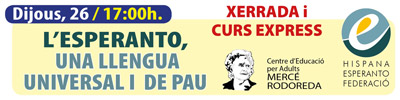 Charla y Clase Express: ESPERANTO, una lengua Universal y de Paz