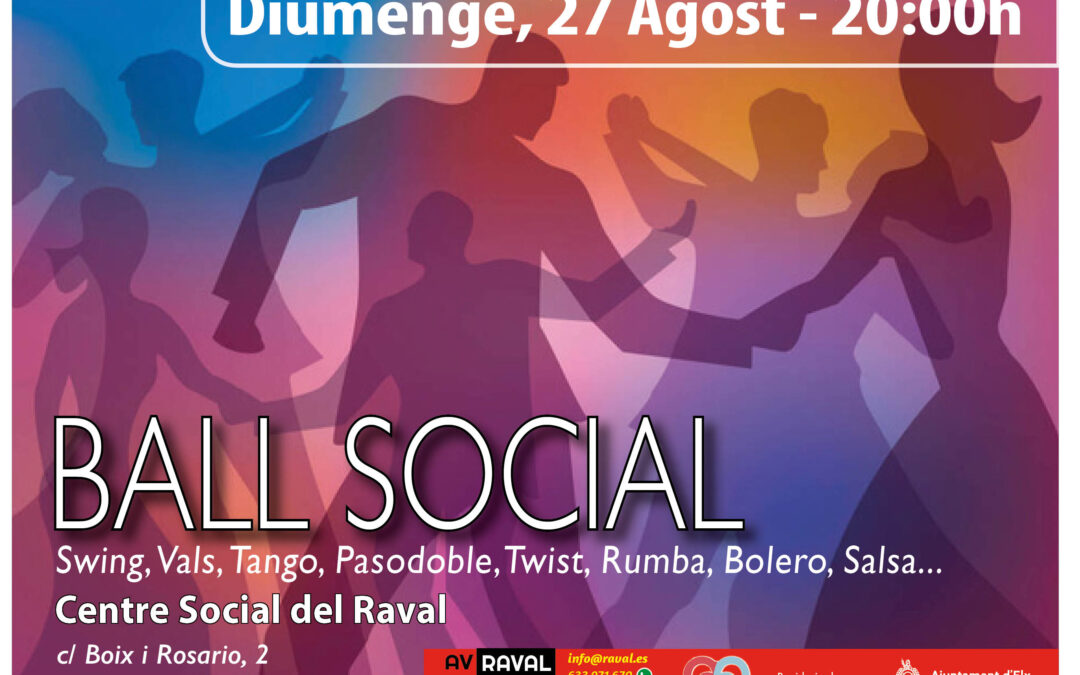 Ball Social al Raval – 27 agost -20.00h.