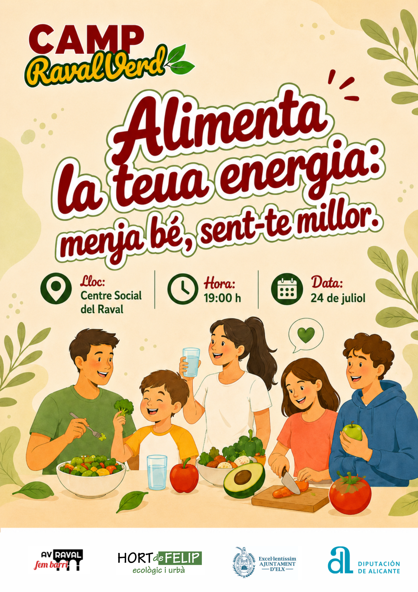 Alimenta la teua energía