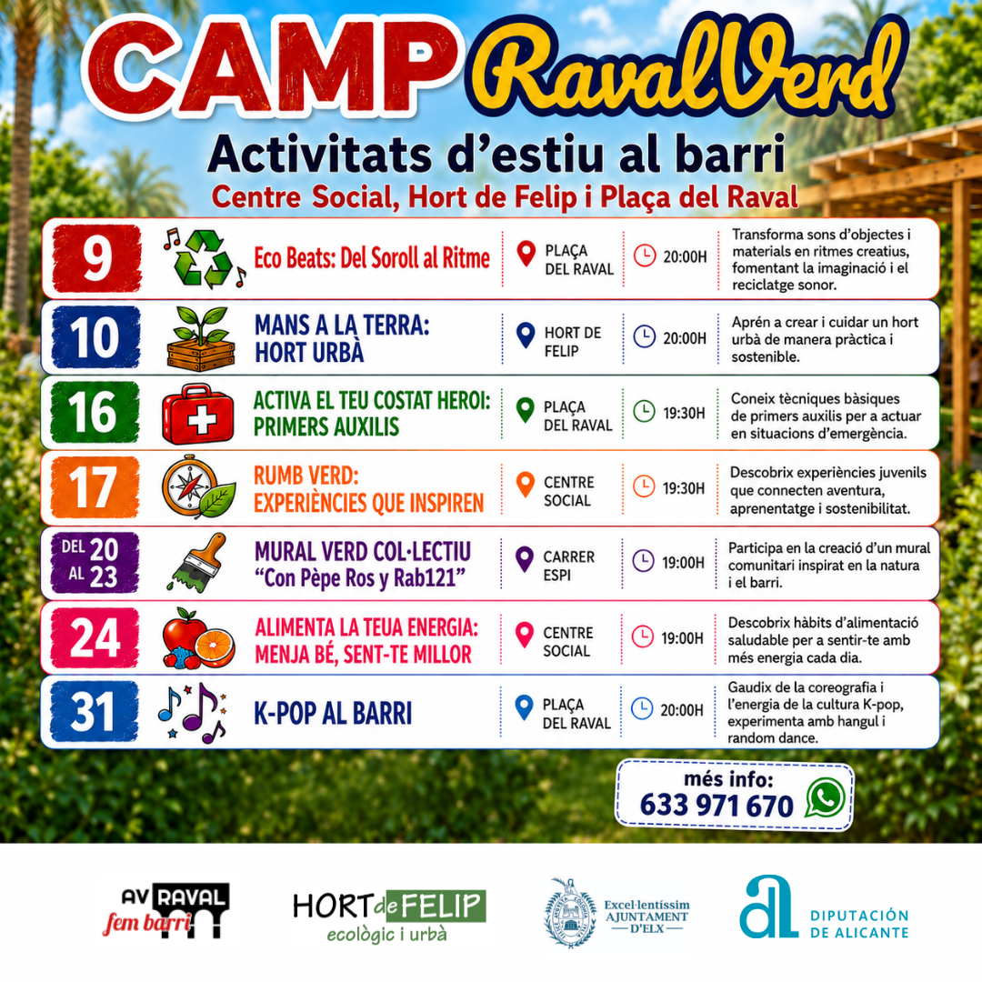 Cartel raval verd Juliol 26